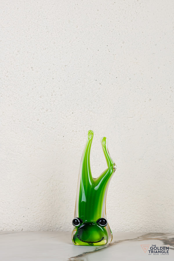Toadera Frog Glass Sculpture