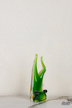 Toadera Frog Glass Sculpture