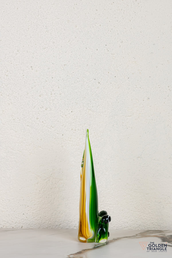 Toadera Frog Glass Sculpture