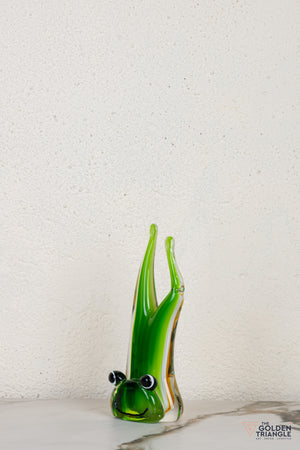 Toadera Frog Glass Sculpture