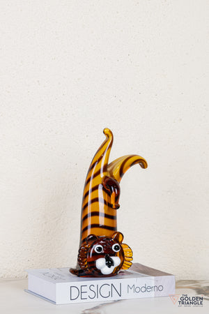 Leonza Lion Glass Sculpture