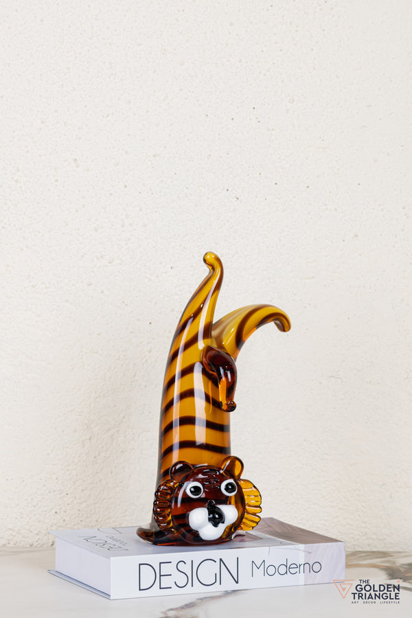 Leonza Lion Glass Sculpture