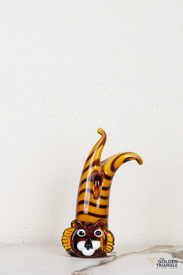 Leonza Lion Glass Sculpture