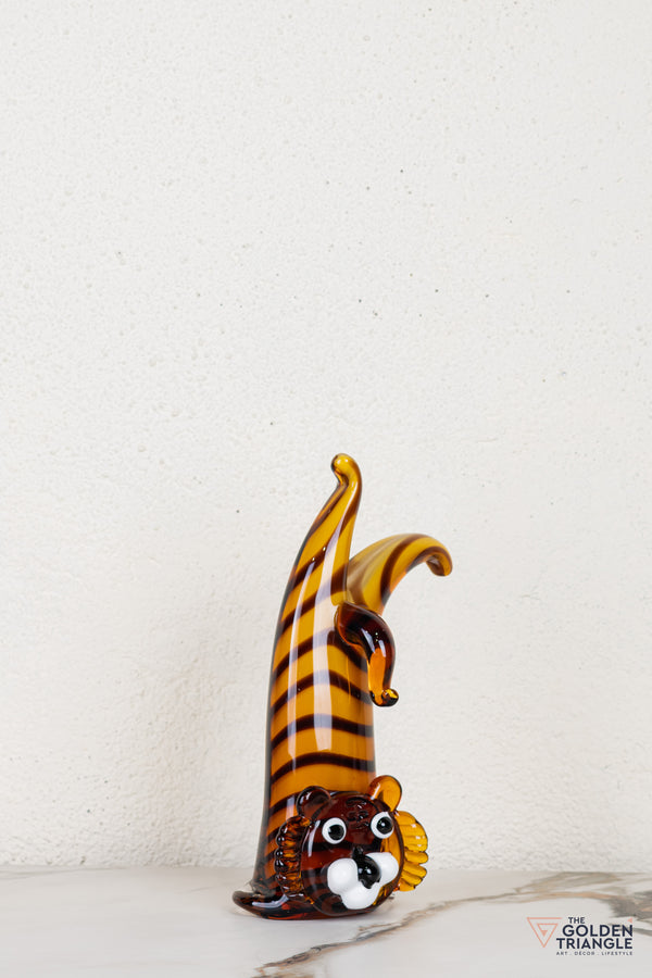 Leonza Lion Glass Sculpture