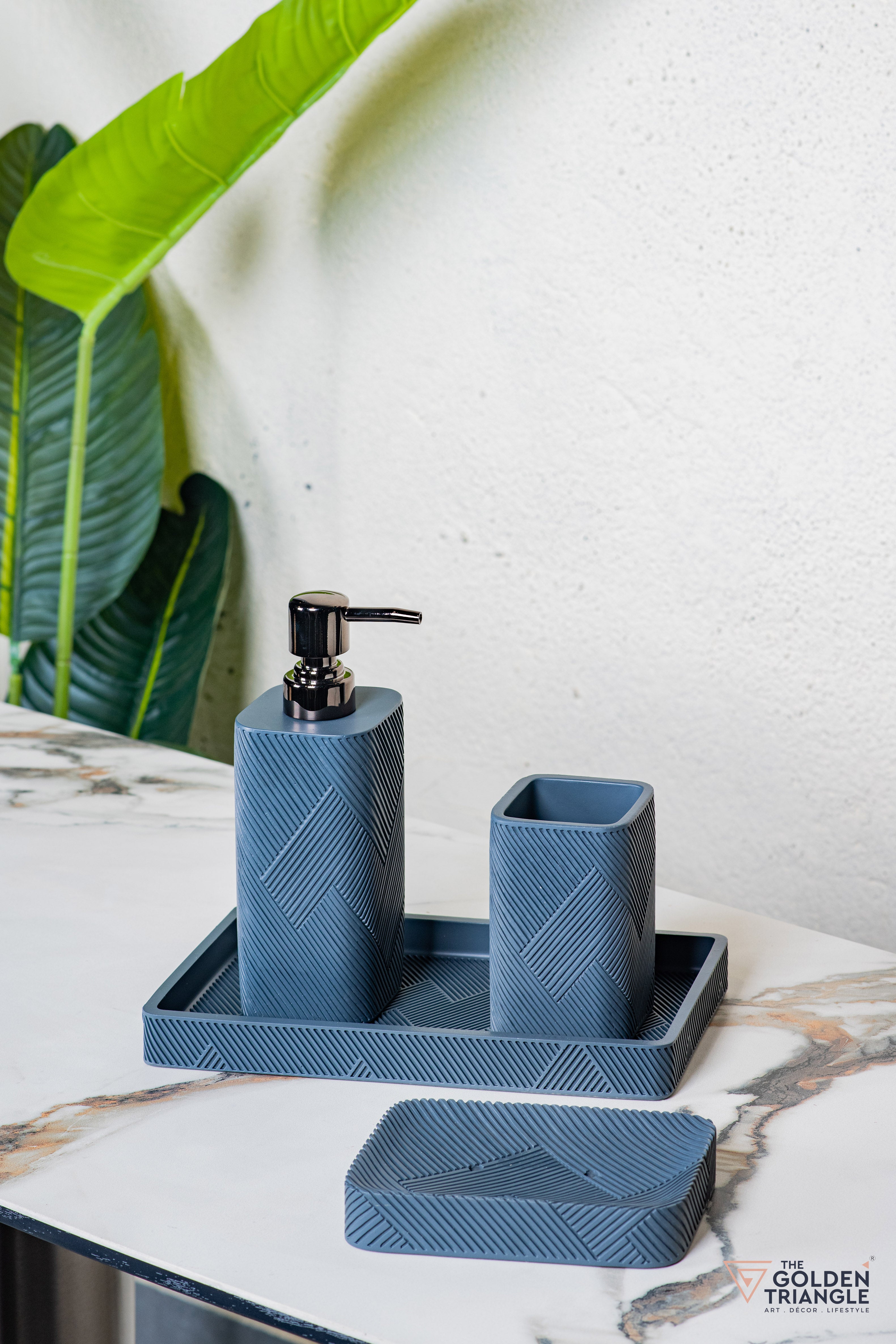 Slate Bathroom Set - Set of 4