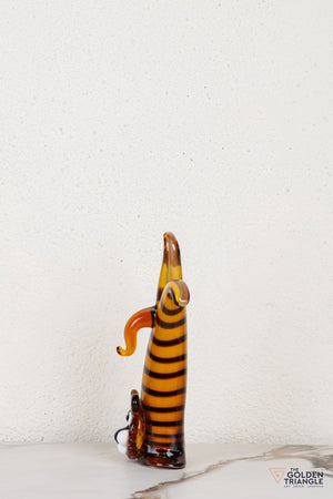 Leonza Lion Glass Sculpture