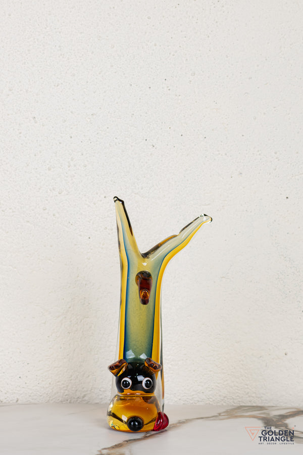 Snouffe Dog Glass Sculpture