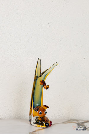 Snouffe Dog Glass Sculpture
