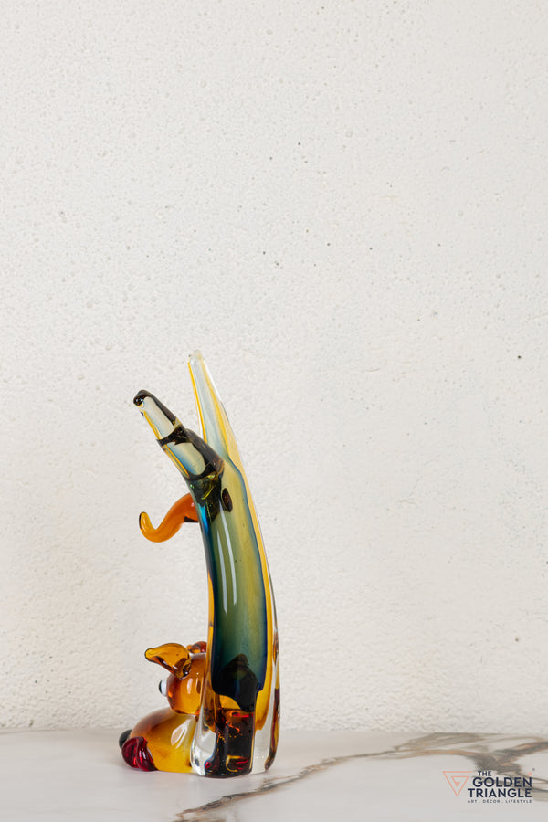 Snouffe Dog Glass Sculpture