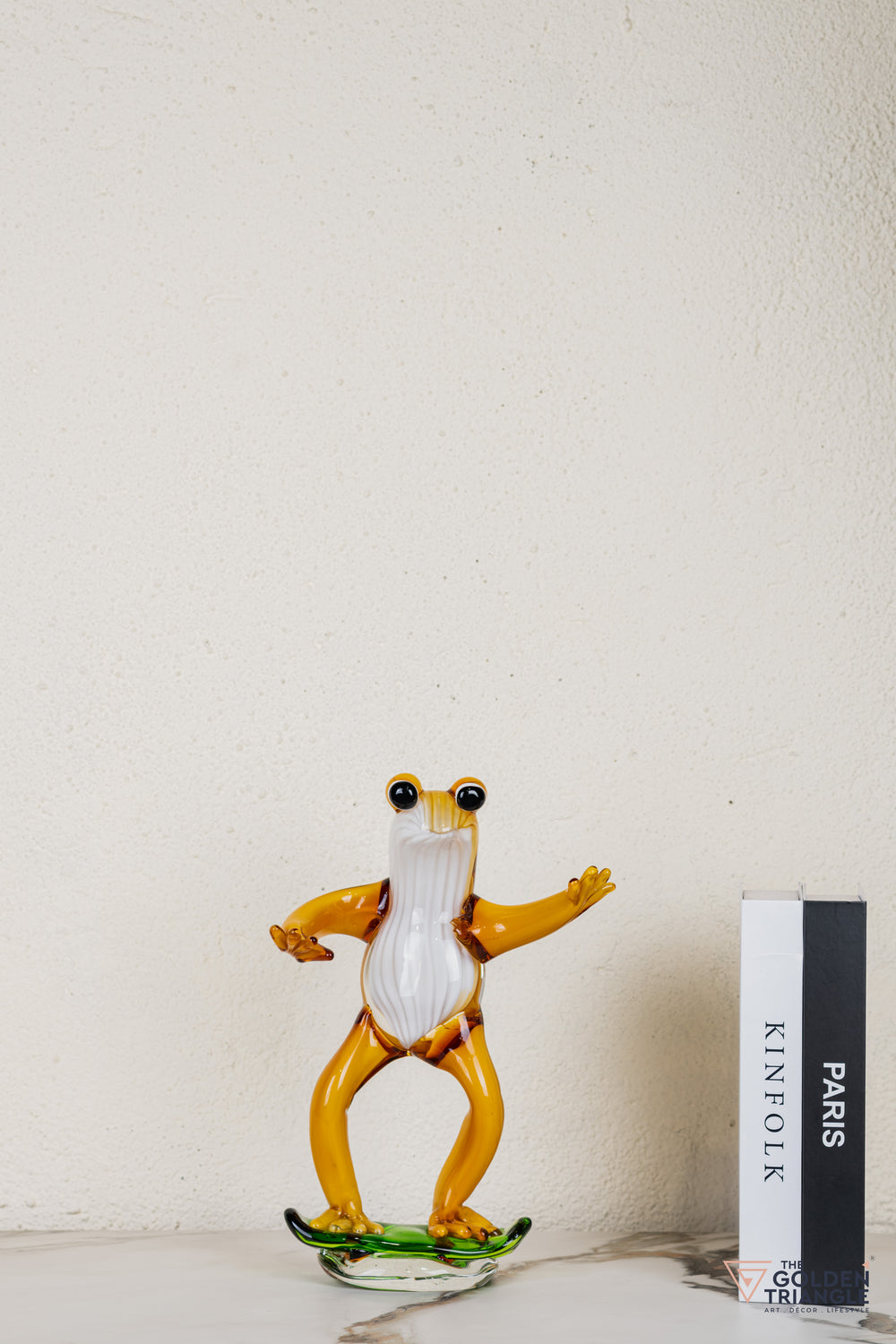 Ribela Frog Glass Sculpture