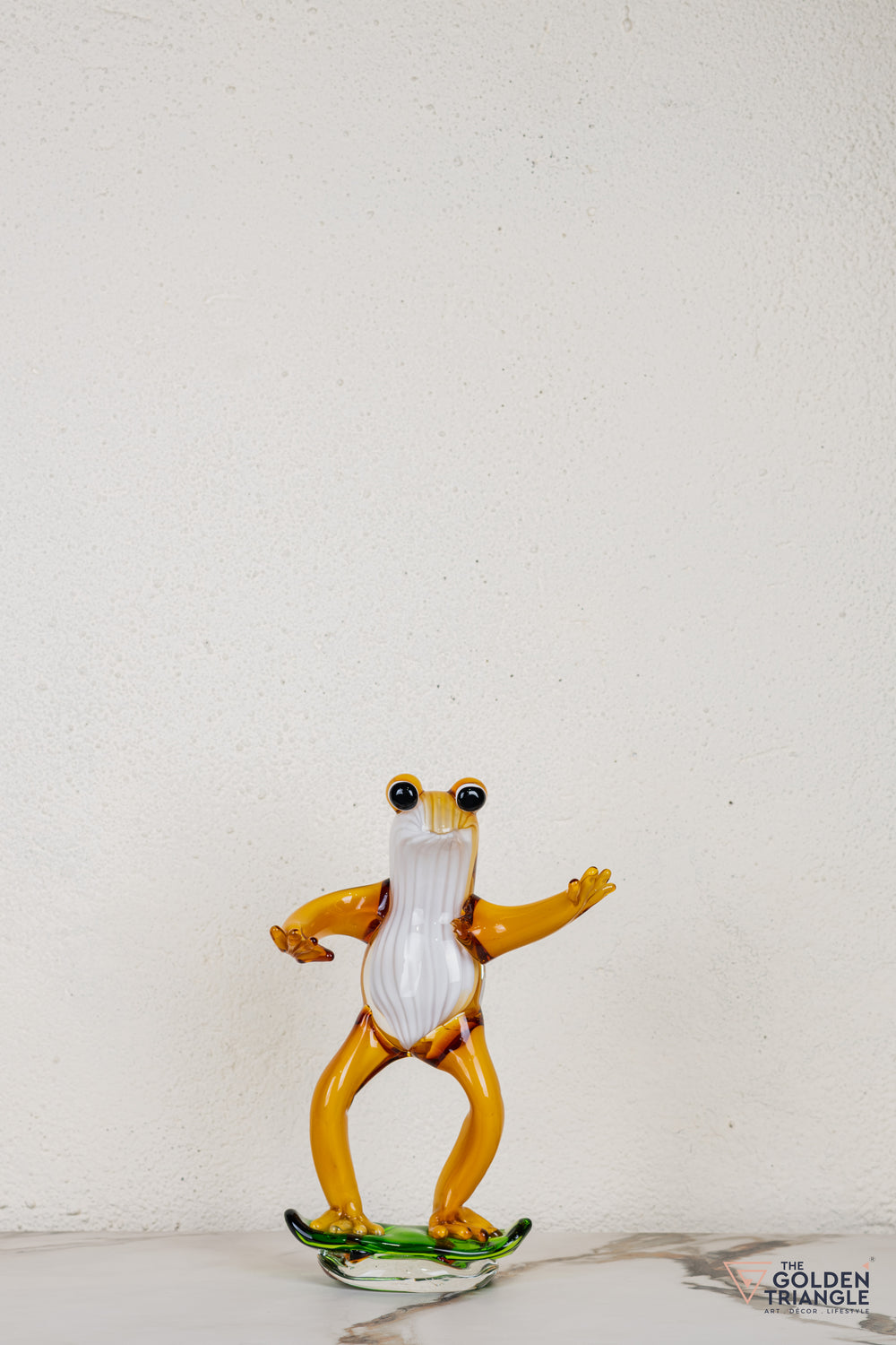 Ribela Frog Glass Sculpture