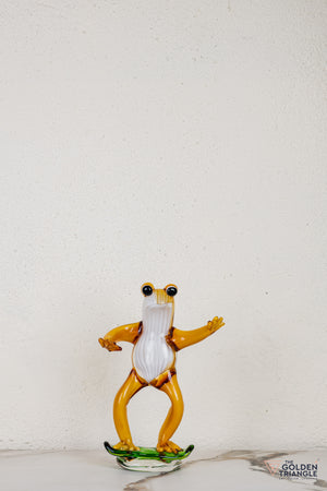 Ribela Frog Glass Sculpture