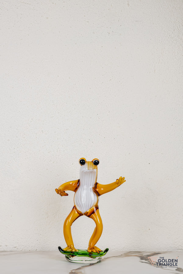 Ribela Frog Glass Sculpture