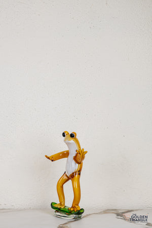 Ribela Frog Glass Sculpture