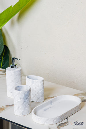 Aura Bathroom Set - Set of 4 - White