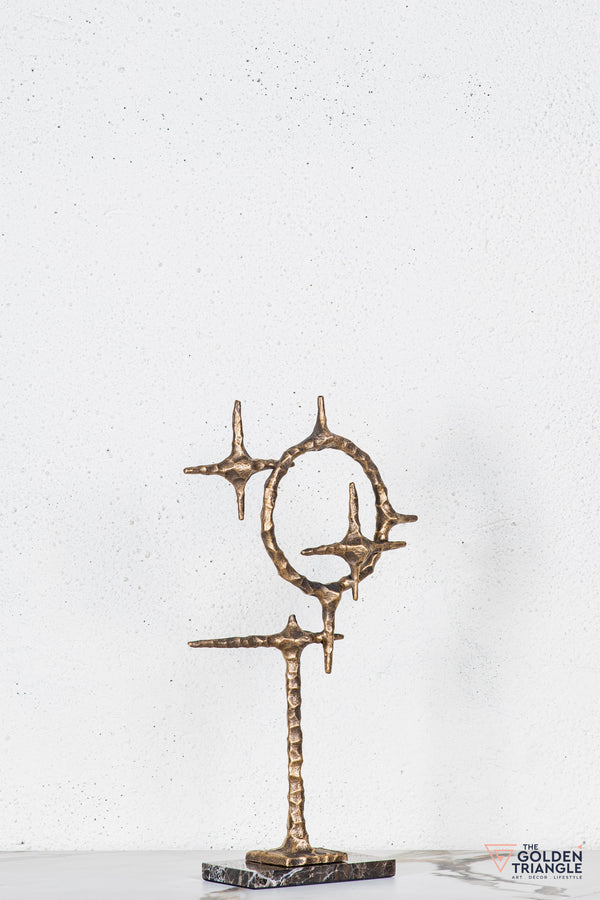 Rena Abstract Tabletop Decor - Antique Gold