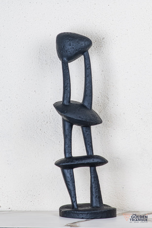 Harmonize Abstract Sculpture - Black - Small