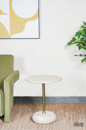 Chiaro Travertine Side Table