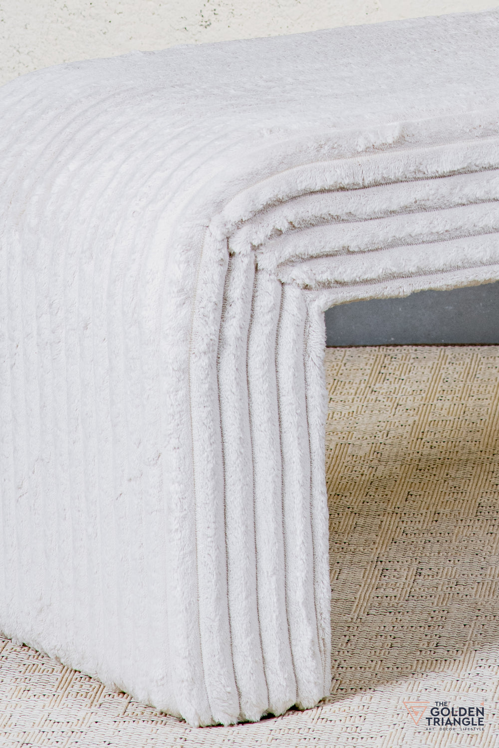 Oris Fabric Bench - Beige