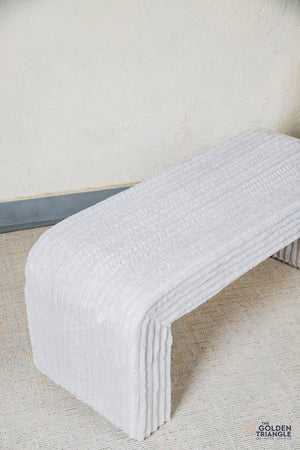 Oris Fabric Bench - Beige