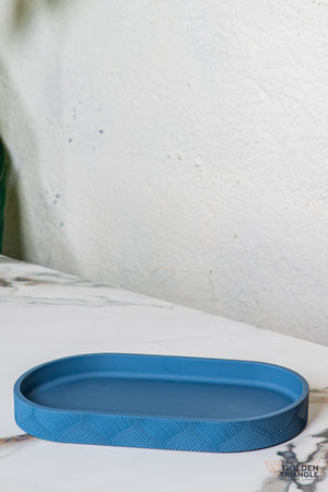 Aura Bathroom Set - Set of 4 - Blue