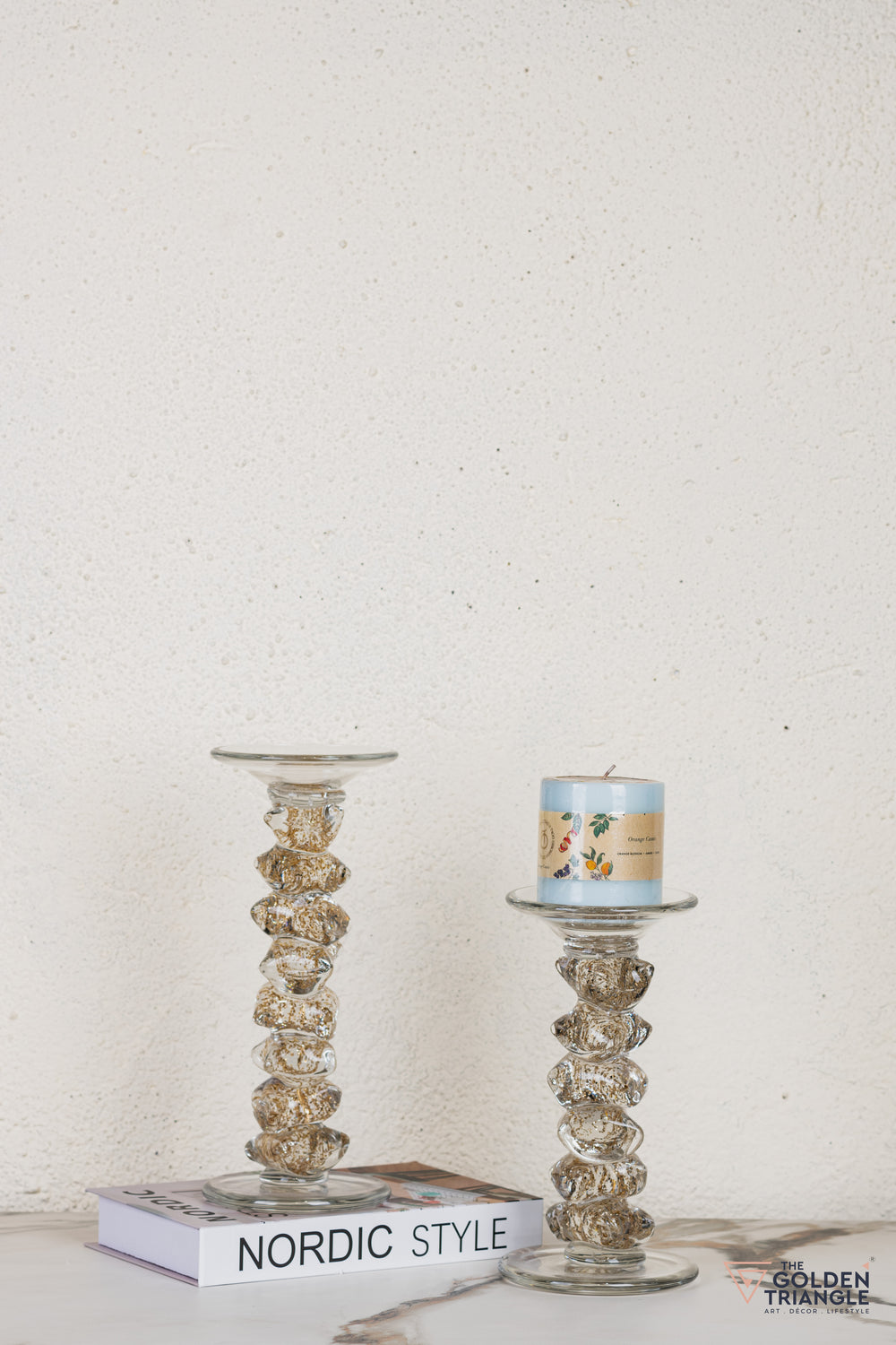 Zyra Glass Candle Stand