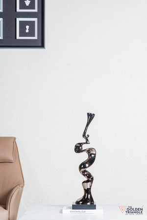 Spry Abstract Sculpture - Gunmetal