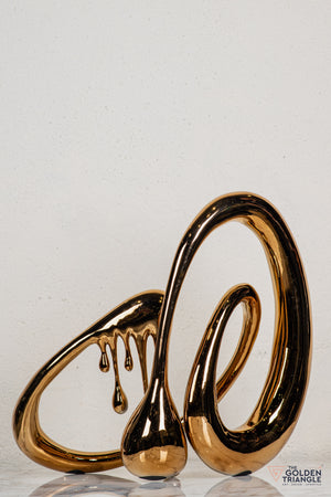 Dreamwaltz Abstract Sculpture - Rosegold XL