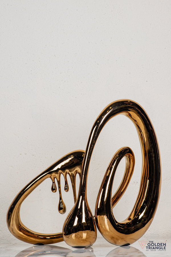 Dreamwaltz Abstract Sculpture - Rosegold XL