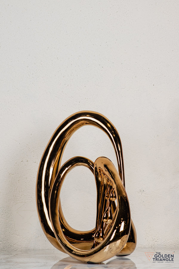 Dreamwaltz Abstract Sculpture - Rosegold XL