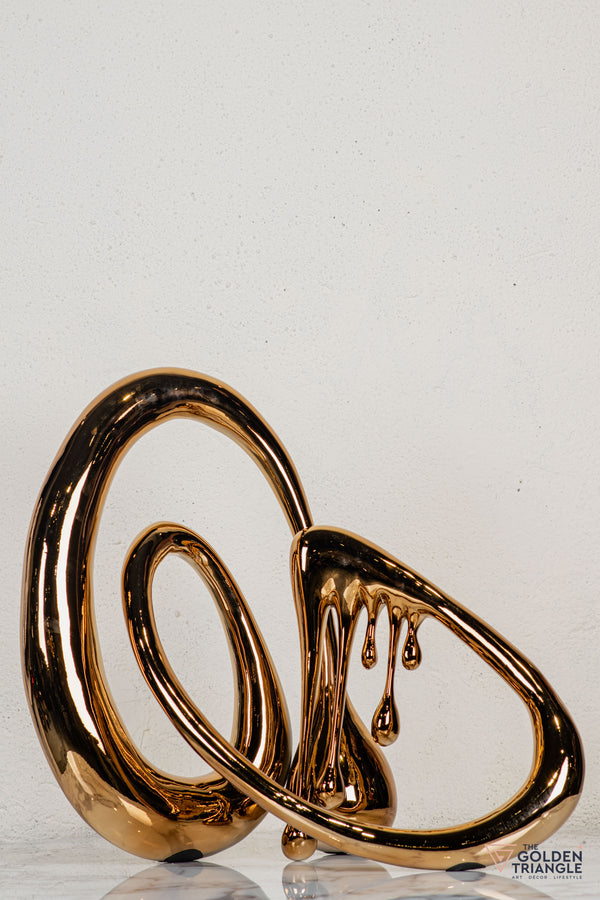 Dreamwaltz Abstract Sculpture - Rosegold XL