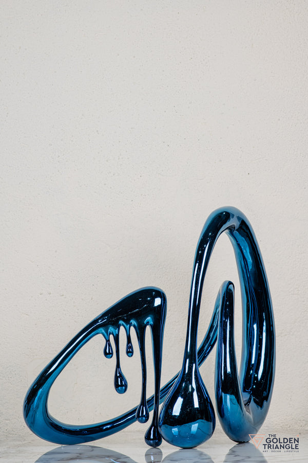 Dreamwaltz Abstract Sculpture - Blue XL