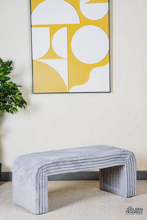 Oris Fabric Bench - Gray