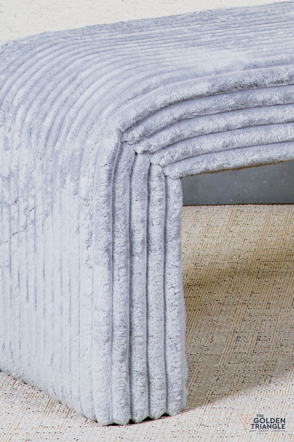 Oris Fabric Bench - Gray