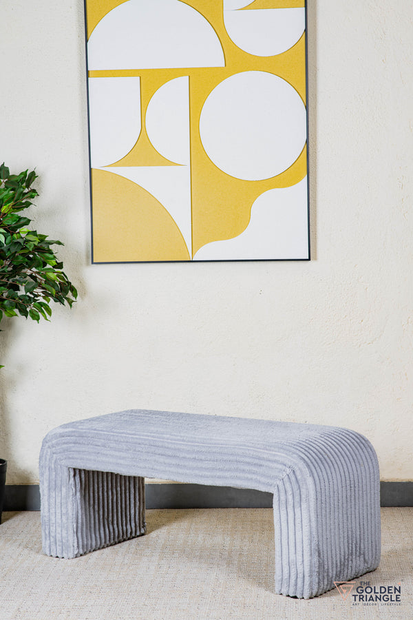 Oris Fabric Bench - Gray