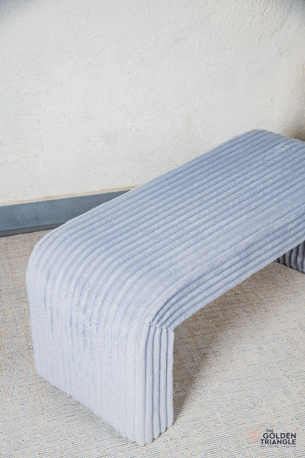 Oris Fabric Bench - Gray