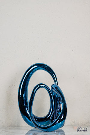 Dreamwaltz Abstract Sculpture - Blue XL