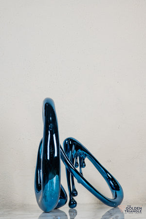 Dreamwaltz Abstract Sculpture - Blue XL