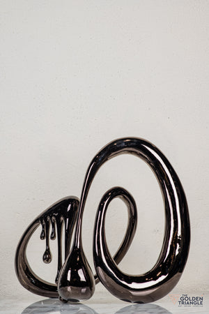 Dreamwaltz Abstract Sculpture - Gunmetal XL