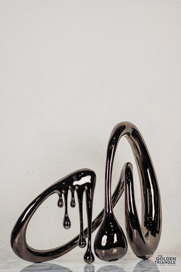 Dreamwaltz Abstract Sculpture - Gunmetal XL