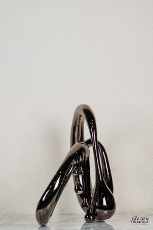 Dreamwaltz Abstract Sculpture - Gunmetal XL