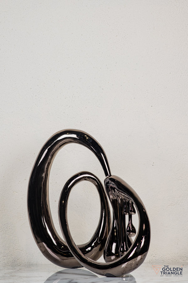 Dreamwaltz Abstract Sculpture - Gunmetal XL