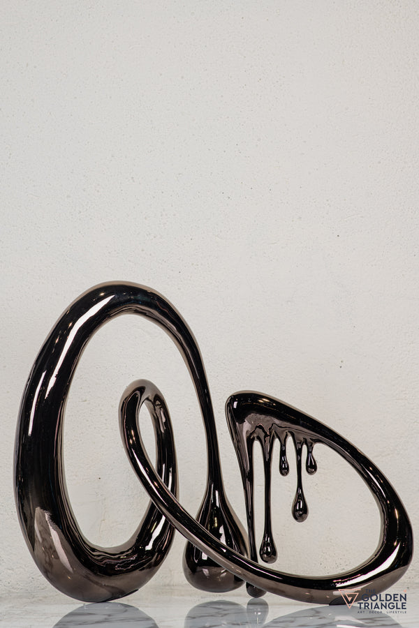 Dreamwaltz Abstract Sculpture - Gunmetal XL