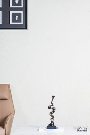 Spry Abstract Sculpture - Gunmetal