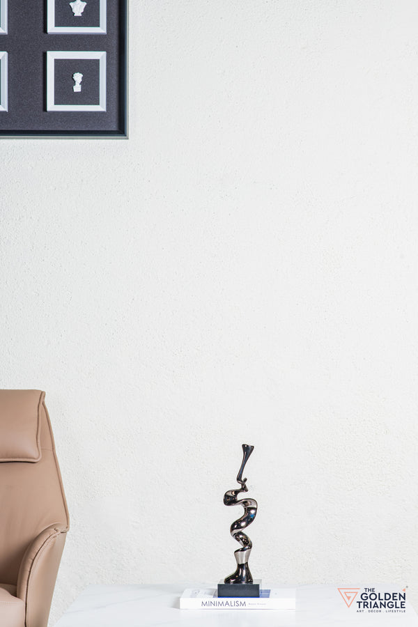 Spry Abstract Sculpture - Gunmetal