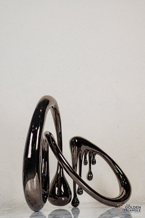 Dreamwaltz Abstract Sculpture - Gunmetal XL