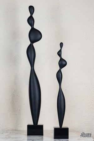 Zeo Abstract Sculpture - Black