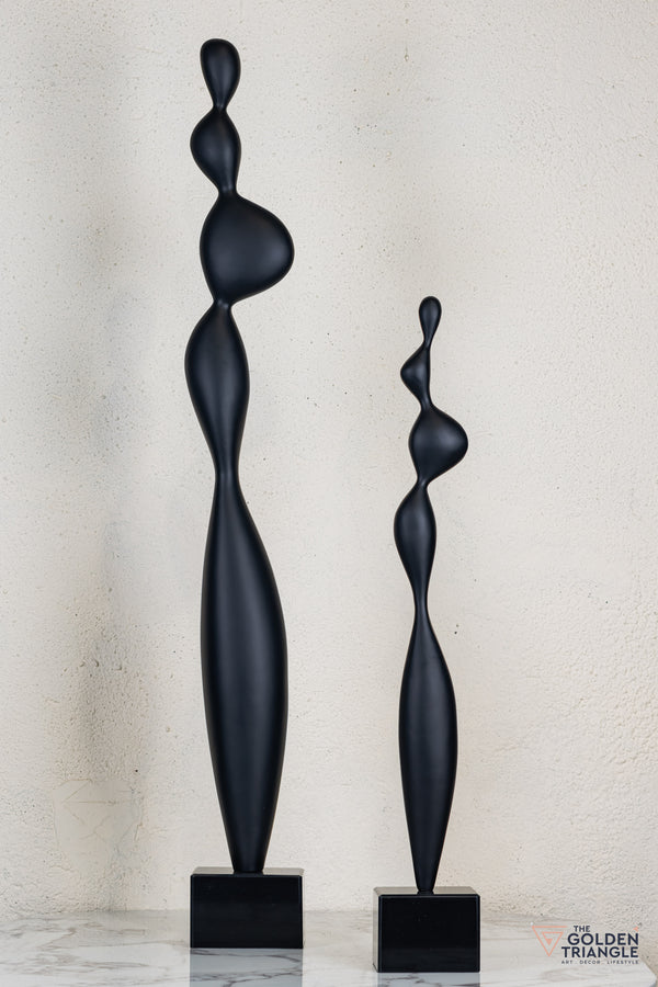 Zeo Abstract Sculpture - Black