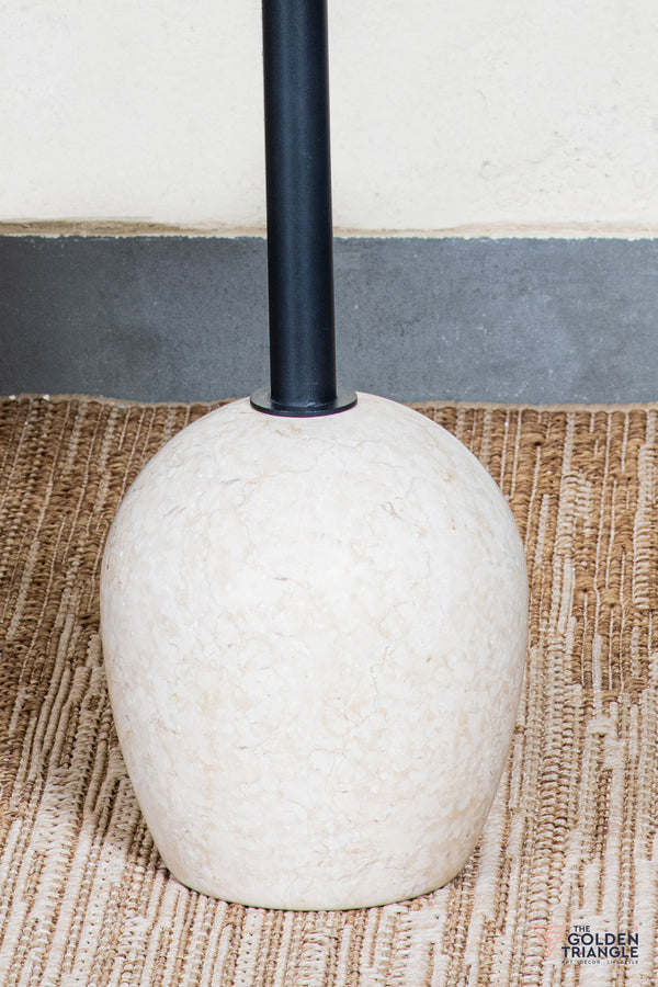 Vetro Travertine Side Table