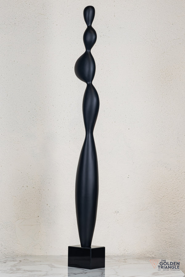 Zeo Abstract Sculpture - Black